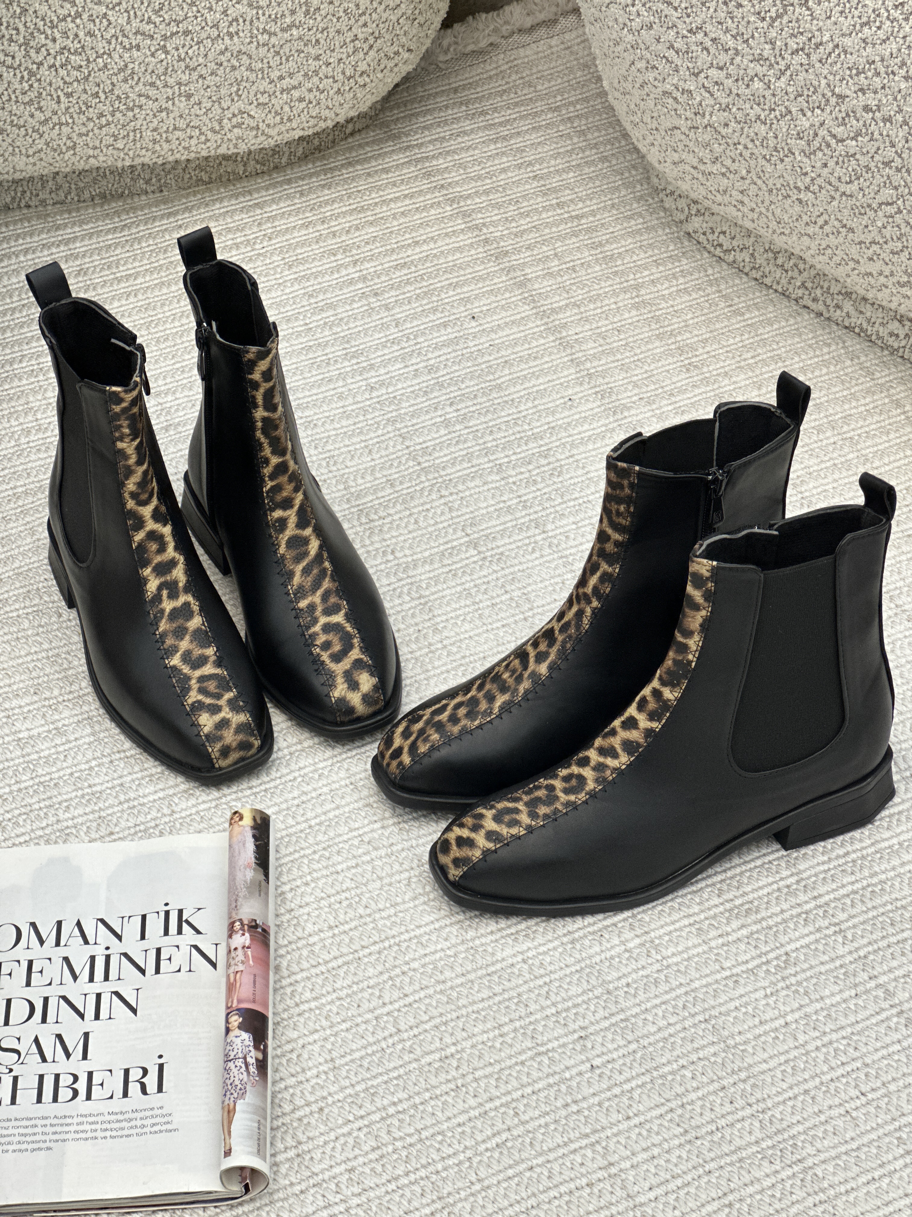 بوت مدل پلنگی زنانه